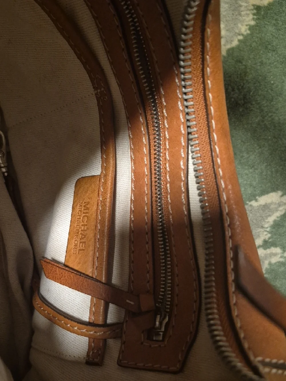Michael Kors Tan Leather Shoulder Hobo - Picture 11 of 11